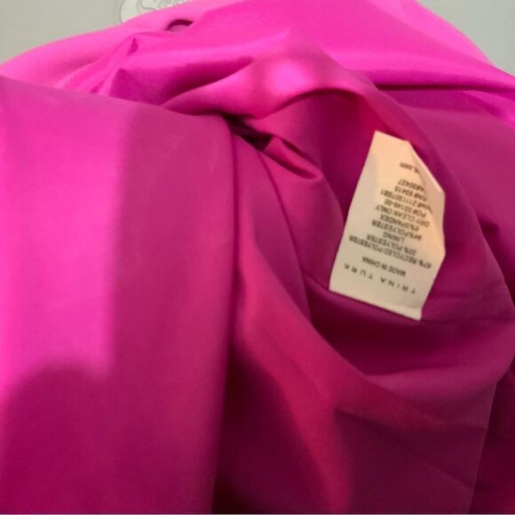 New with tags $298 Trina Turk Womens Gull Asymmetrical Fringe-Hem Dress - Picture 11 of 12